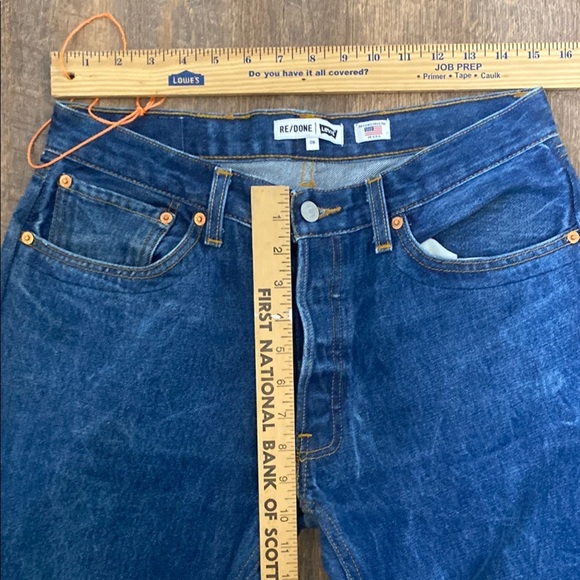 Re/Done+Levi’s 70s Stovepipe HiRise Button fly Straight Leg style001-3WLSSSIZE - Picture 8 of 16